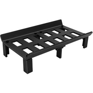 G GOOD GAIN Fireplace Grate 17 inch - Wood Stove Grates Heavy Duty | Fireplace Log Holder | Firewood Log Burning Wrought Iron Rack | Fire Pit Tray for Indoor Chimney Hearth & Outdoor Kindling Tool