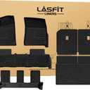 LASFIT Floor Mats for Rivian R1S 2022-2024, with Cargo & Backrest Mats
