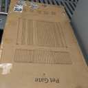 51" Extra Tall Cat Gate 30"-49.27" Wide, Auto Close, Pressure Mounted, for Cats & Small Dogs, Hallway, Stairs, Kitchen, Not Baby Gate,White