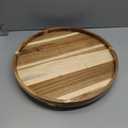 18" Acacia Wood Lazy Susan Organizer Kitchen Turntable for Cabinet Pantry Table Organization