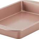 Farberware Baking Nonstick Cake Pan, Rectangle, 9 Inch x 13 Inch, Red Rose Gold