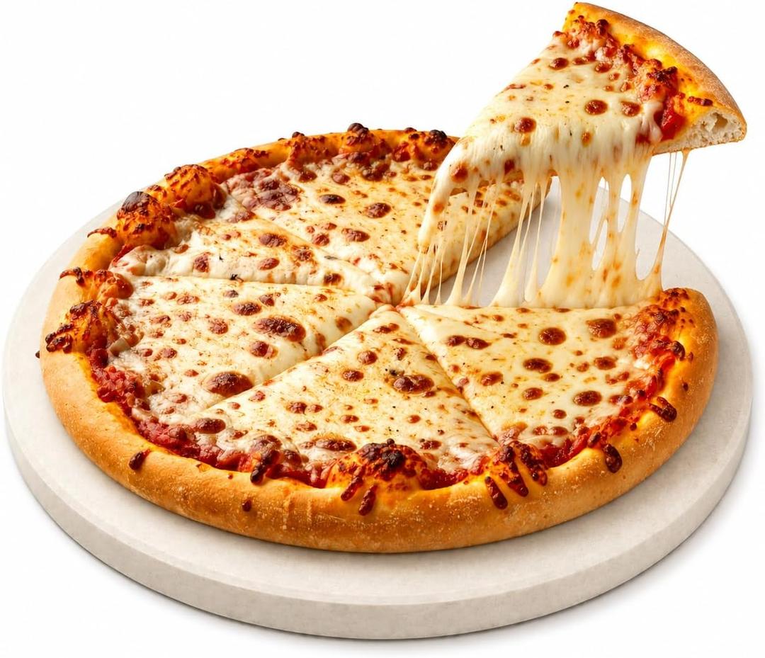 16 Inch Round Cordierite Pizza Stone for Oven and Grill