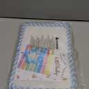 Lanpn Baby Photo Album Holds 17 4x6 Pictures, My First Soft Cloth Family Photo Book with Name Card & Name Tag Sticker, Fabric Kid Memory Keepsake Gift for Baby Shower Newborn Toddler Boy (Bear)