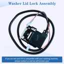 Upgraded MVW4505MW0 MVW4505MW1 MVW4505MW2 MVW5035MW1 Washer Lid Lock Fit for Maytag Washer MVW5035MW2 MVW5430MW1 MVW5430MW2 MVW5430PBK0 MVW5430PBK1 MVW5435PBK0 MVW5435PBK1 MVW5435PW0 MVW5435PW1