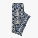 Lularoe Tall Curvy (TC fits Sizes 12-18) Snakeskin Blue Gray Buttery Soft Adult Leggings 7512-B10, Pack Of 2