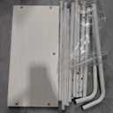 5 Layer Wall-Leaning Blanket Ladder with Shelf - 1PCS - White 