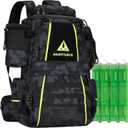 Ghosthorn Fishing Tackle Backpack with 4 3600 Tackle Boxes Rod Holder Outdoor 43L Large Bag with Detachable Wasit Bag Storage Gear and Equipment Waterproof