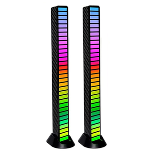 Smart RGB Rhythm Light Bar with 32 LEDs, Music Atmosphere Rhythm Light with 18 Colors & 8 Dynamic Modes, USB Powered RGB Sound Control Light for Bedroom, Party, Gaming, and Car Decor