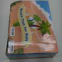 Beach Toys, 35Pcs Sand Toys with 3 Construction Vehicles, 3 Collapsible Beach Bucket, Sand Castle Building Kit, Sand Molds, Shovel Set, Mesh Bag, Travel Toys for Toddlers Kids Boys Girls