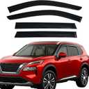 Outside Mount Rain Guards Window Visors for 2021-2025 Nissan Rogue S SV SL,Window Wind Deflectors Vent Visors | Easy Stick-On Installation | Weather Protection for Side Windows,Truck Accessories-4pcs