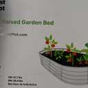 Plant & Plot Galvanized Raised Garden Beds Outdoor // 8×4×1 ft Planter Raised Beds for Gardening, Vegetables, Flowers // Large Metal Garden Box // Patented Tool-Free Design (Silver)