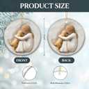 6 x Girl Hugging Dog Ornament  Pet Memorial Ornament for Dog Lovers  Rustic Printed Keepsake of Girl with Puppy  Sympathy Gift, Pet Loss Remembrance, Christmas Tree Hanging Dcor 2025