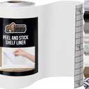 GORILLA GRIP Peel and Stick Paper, Removable Cover for Books, Shelves, Countertops, Drawers, Cabinets and Crafts, Easy Install Kitchen Decor, Shelf, Cabinet Liners, 11.8 in x 10 FT Bright White