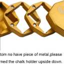 Magnetic Pool Cue Chalk Billiard Cue Chalk Carrier Case for Billiard Cue Snooker Accessory-1pc (golden)