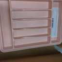 ukeetap Extra Large Expandable Silverware Organizer, BPA-Free Food-Safe Cutlery Flatware Organizer, Kitchen Utensil Drawer Organizer, Adjustable Silverware Holder for Spoons Forks Knives, Pink