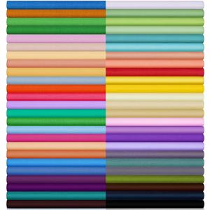 Boyiee 50 Pcs 10 x 10 Inch Cotton Fabric Bundle Square Multicolor Fabric Quilting Sewing Fat Quarters Patchwork Bundles for Beginners DIY Craft Sewing Clothing Scrapbooking