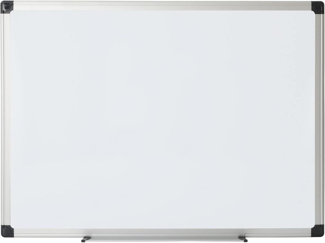 Office Depot Brand Non-Magnetic Melamine Dry-Erase Whiteboard, 36" x 48", Aluminum Frame With Silver Finish