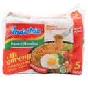 Indomie Mi Goreng Instant Stir Fry Noodles, Halal Certified, Original Flavor, 5 Count - Pack of 6 (EXP 02/11/27)