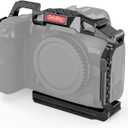 SmallRig R5 / R5 C / R6 Cage for Canon R5 R6 R5 C, Aluminum Alloy DSLR Rig Stabilizer with Cold Shoe, 1/4"-20 and 3/8"-16 Threaded Holes for Filmmaking, Video Shooting 2982B