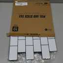 Art3d Peel and Stick Backsplash for Kitchen White Subway (10 Tiles, Thicker Design) (White With Black Grout)