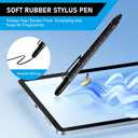 Christmas Stocking Stuffers for Men Adults, 2 Pack Multi-Tool Pen Set, 11 in 1 Multitool Pen with LED Light, Ruler, Level, Screwdriver, Stylus, Flathead, Gifts for Men Boyfriend, Husband, Him, Black