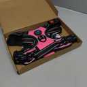 PHOEPET Reflective Dog Harness Large Breed Adjustable No Pull Vest with Handle 2 Metal Rings 3 Buckles [Easy to Put on & Take Off](L, Pink)
