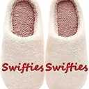 Aucomfo Comfy House Slippers For Women Men, Ladies Fuzzy Bedroom Slippers, indoor Outdoor Memory Foam Shoes, 39-40