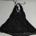 CROCHET MARISSA HALTER DRESS
 M