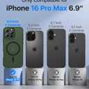 Faiono Magnetic for iPhone 16 Pro Max Case [Full Camera Protection][Military-Grade Protection][Compatible with MagSafe] Shockproof Protective Slim Phone Case for iPhone 16 Pro Max, Forest Green