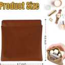 6 Pcs Small Pouches For Purse, Snap Closure Leather Organizer Pouch, 6 Color Purse Organizer Pouches, Small Leather Pouch For Cosmetics, Keys, Coins, Travel & Daily Use