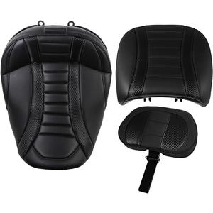 Driver Passenger Solo Seat Backrest Kits Compatible With For Harley Touring Street Road Glide FLHX FLTRX ST 2024 2025 2026 (Black)
