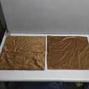 MIULEE Pack of 2 Brown Decorative Velvet Throw Pillow Cover Soft Pillow Cover Soild Square Cushion Case for Sofa Bedroom Car 18x 18 Inch 45x 45cm