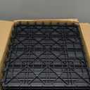 Polymer Interlocking Composite Deck Tiles Outdoor(10Pcs,Black)
