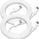 2Pack for Apple USB C to USB C Charging Cable 3ft 60W,Type C to Type C Fast Charger Cord,for iPhone 15/16,Pro/Plus/ProMax,for MacBook Pro/Air,for iPad Air 4/5,Mini 6/Pro12.9/11in (White)