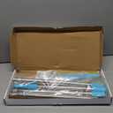 Carpet Rake for Pet Hair Removal - Reusable Pet Hair Remover, 60 Adjustable Long Handle Cat Dog Carpet Rake Scraper with Patented Design, Dog Hair Rake Brush for Rugs, Mats (Blue)