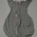 SwaddleDesigns Transitional Swaddle Sack, Arms Up Half-Length Sleeves & Mitten Cuffs, Swaddle for Newborn Transition to Baby Sleep Sack Wearable Blanket, 0-3 Month, 6-14 lb, Gray with Striped Trim