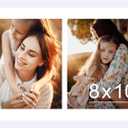 JCJMY 12x18 Double 8x10 Picture Frame, Display 2 8x10 Photos or 12x18 Picture, Two Opening 8 x 10 Collage Frame for Wall Hanging, 8 by 10 Multi Photo Frame, White