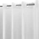 No Hook PEVA Shower Curtain or Liner - 8G Heavy Duty Frosted Bathroom Shower Curtain No Hooks Required, Waterproof Plastic & PVC Free, Standard Size 71 x 74, Frost