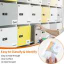 44 Pack Storage Bins Labels, 4x6 Photo Sleeves, Clear Index Card Holder, Plastic Adhesive Pockets for Tote Cards Organizing Bins Box Drawer