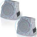 GGII 2Pack Solar Powered Rock Speakers Outdoor WaterResistant with 3 Mode Lights and Pair Function USB Rechargeable for Patio Garden Party Pool Outside(Two)