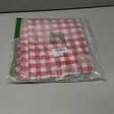 CARRIE HOME Rustic Christmas Decor Red Gingham Plaid Lumbar Pillow Covers 12x20 Set of 2, Red and White Buffalo Check Lumbar Pillows 12 x 20, Red Christmas Outdoor Pillow Covers for Patio Furniture