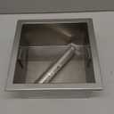 Recessed Toilet Paper Holder, 6" Built-in Toilet Paper Holders, Stainless Steel Tissue Roll Holder in Wall Toilets Paper Dispenser Insert (Brushed)