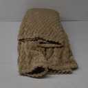Exclusivo Mezcla Fleece Throw Blanket, Super Soft and Warm Blankets for Couch, Sofa and Bed Waffle Textured, Cozy, Fuzzy and Lightweight (Camel, 106x97 Inches)