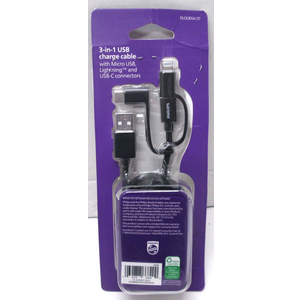 Philips 3 In 1 USB Charge Cable