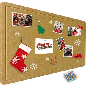 36"x48" Large Felt Bulletin Board, 3'x4' Self-Adhesive Foldable Pin Board