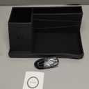 Fast Wireless Charging Station with Desk Organizer for iPhone 17/16/15/15 Pro/14/14 Pro Max/14 Pro/14 Plus/13/13 Pro Max/13 Pro/and iPhone 12/11 Series, Nightstand Desktop Organizer for Home Office (Black)