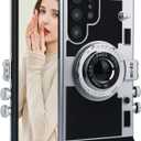 Emily in Paris Phone Case for Samsung Galaxy S24 Ultra,Camera Phone Case Phone Lanyard 3D Cute Unique Cool Soft Silicone Case Compatible with Samsung Galaxy S24 Ultra Girls Women Black