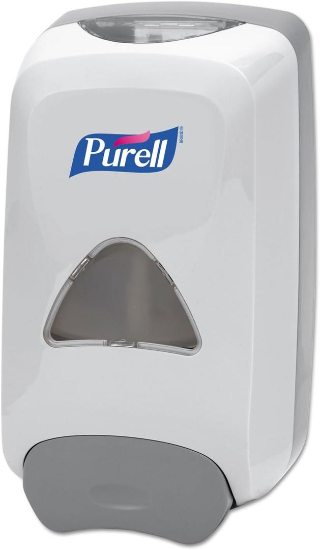 PURELL FMX-12 Push-Style Hand Sanitizer Foam Dispenser, Dove Grey, for 1200 mL PURELL FMX-12 Hand Sanitizer Foam Refill (Pack of 1) - 5120-06