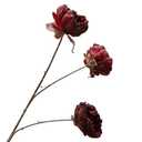 HUFFA Artificial Flowers for Wedding Arrangement and Home Decoration(Red Dried Peony)
