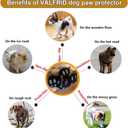 VALFRID Dog Paw Pads Anti-Slip Paw Protector,15 Sets-60 Pads Keeps Dogs from Slipping On Hardwood Floors,Traction Control Non-Skid Stronger Adhesive for Senior Dogs and Weak Paws Multicolor XXXL